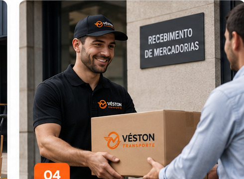 Entrega de carga da Véston Transporte no destino